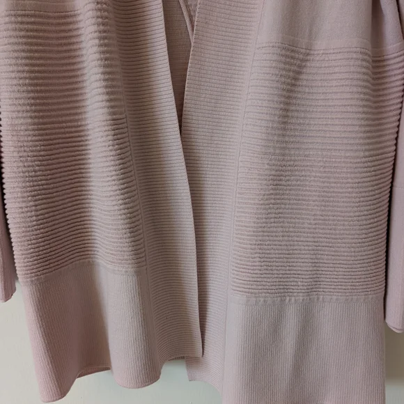 lululemon athletica Women 6 Sit In Lotus Wrap Merino Wool Sweater Cardigan Pink - Picture 2 of 7